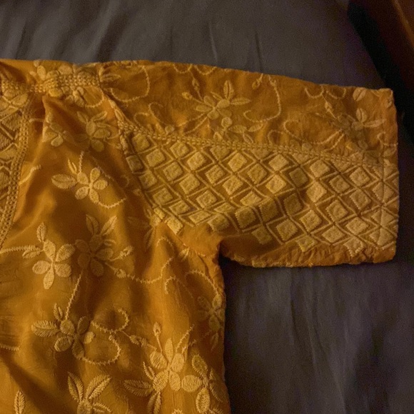 Johnny was mustard colored blouse - Picture 3 of 5